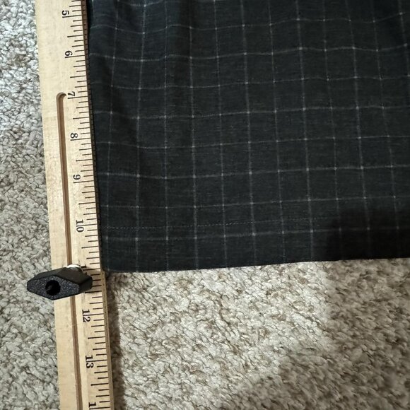 Nike Golf Chino Shorts Mens 34 Charcoal Gray Windowpane Flat Front Dri-FIT Golf - Picture 8 of 8
